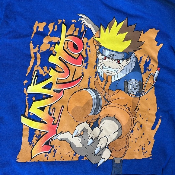 Vintage 2002 Naruto Hoodie XL Blue Anime Viz Media Masashi Kishimoto Licensed - Picture 2 of 10